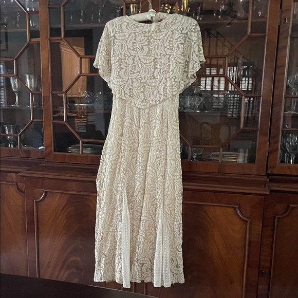 Reba Dresses & Skirts - Cream Lace Maxi Dress by Reba